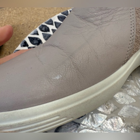 ECCO soft 7 nubuck Gray zip bootie women’s size 9 - Picture 16 of 16